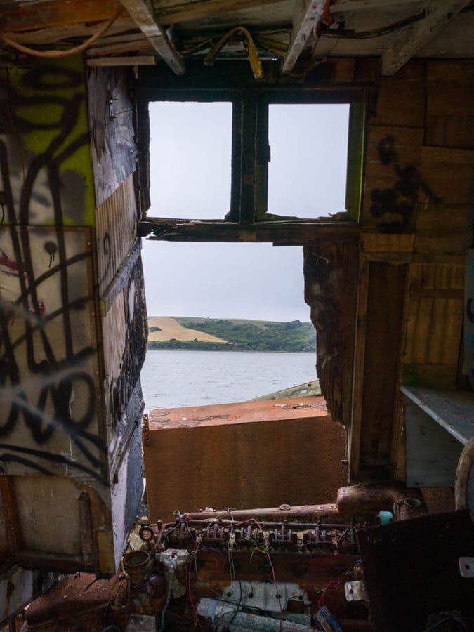 Portal to Tomales Bay Through Shipwreck Decay