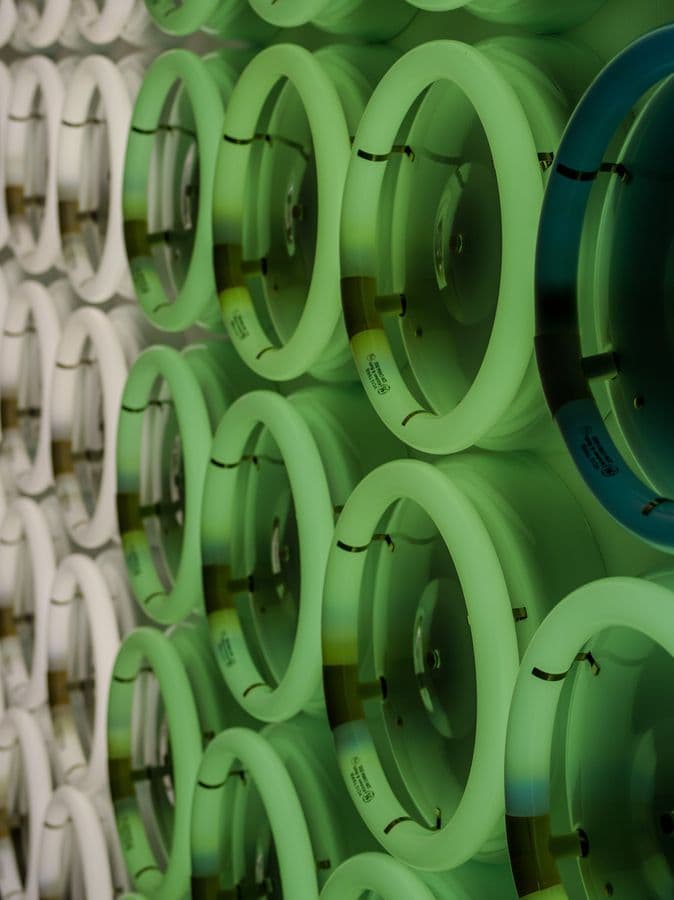 Circular Forms Stacked in Beacon Gallery